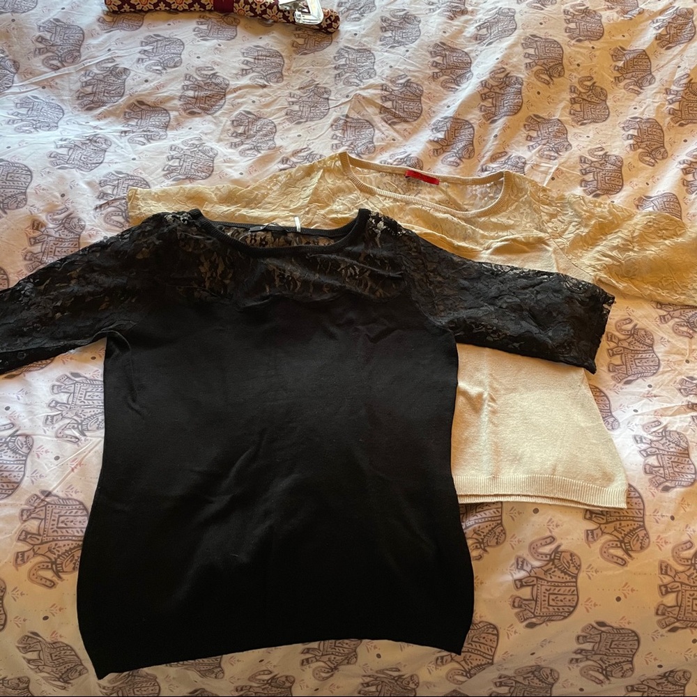 3/$30 | NWOT Business casual top with lace detail - Picture 4 of 4